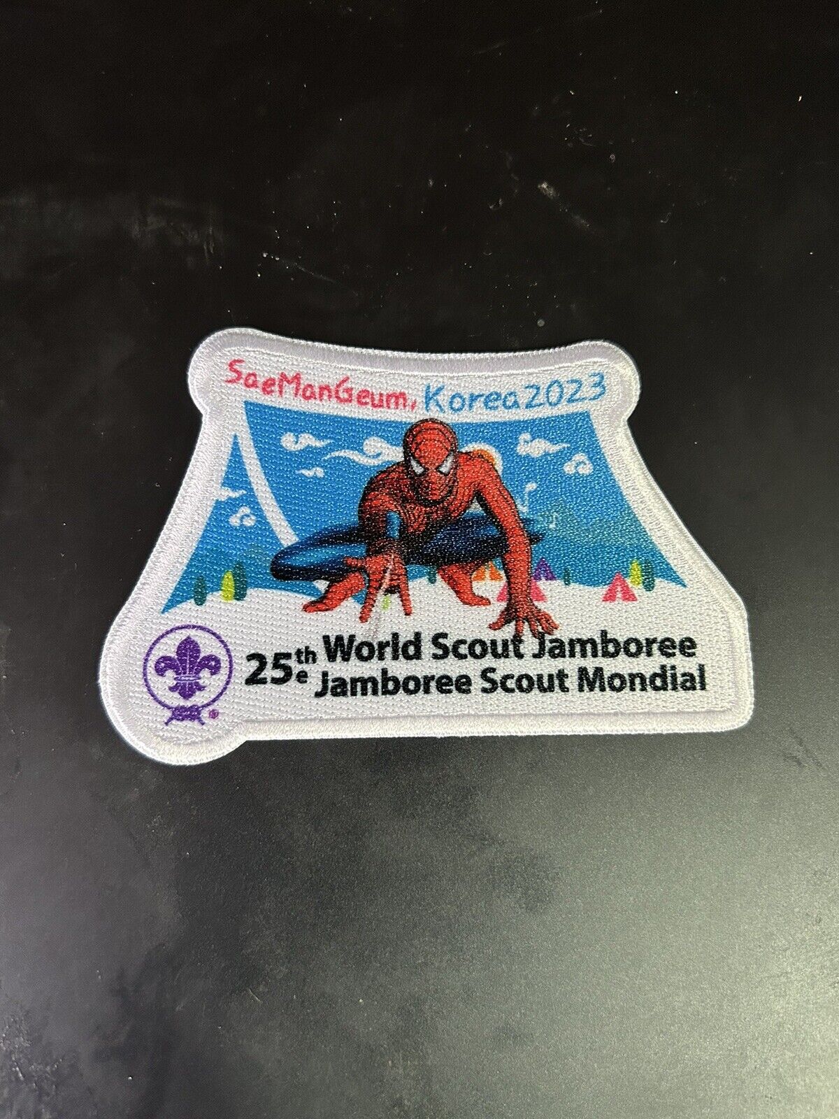 World Scouting Patch: 25th World Scout Jamboree, Korea 2023-Spiderman