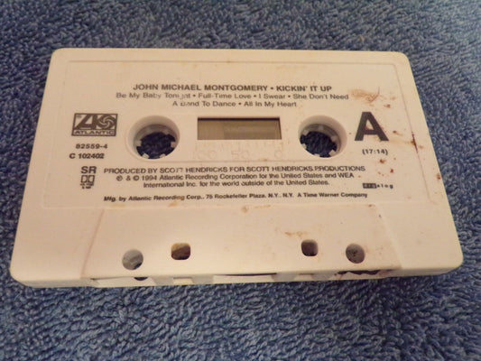 Kickin' It Up by John Michael Montgomery (Cassette, Feb-1992, Atlantic (Label))