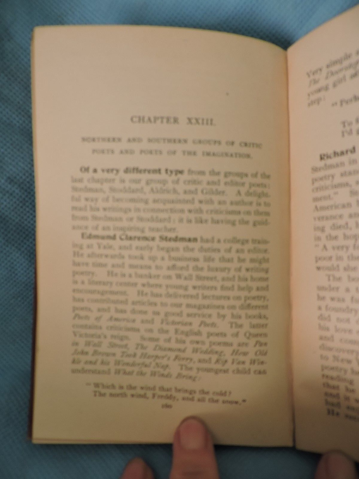 1894 LITARATIURE PRIMERS AMERICAN LITERATURE BOOK BY MILDRED C WATKINS
