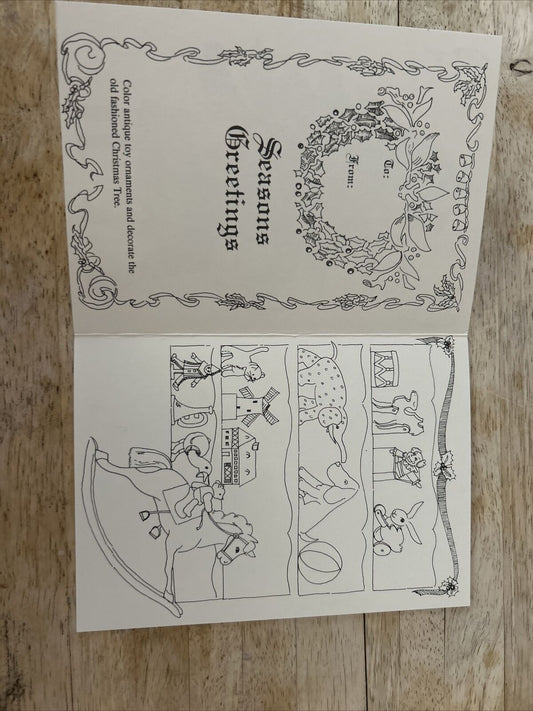 Vintage Peck-Gandre Paper Treasures Christmas Card