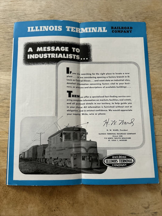 Illinois Terminal Time Table April 27, 1952