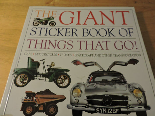 THE GIANT STICKER BOOK OF THINGS THAT GO! CREATE YOUR OWN PICTURE BOOK HUNDREDS