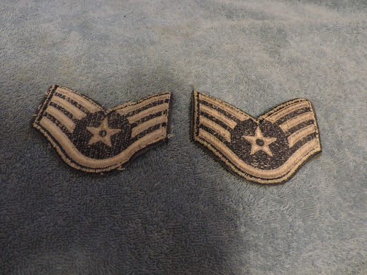 Set of 2 Staff Sgt. Rank Patches (Air Force)