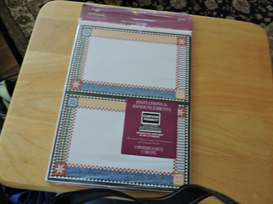 HALLMARK INVITATIONS AND ANNOUNCEMENT COMPER PAPER--12 COUNT