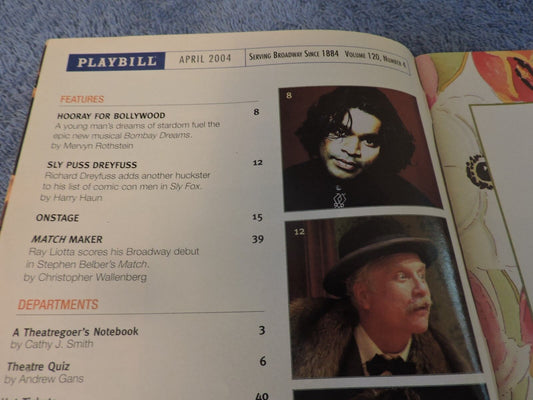 Playbill for Jumpers at Brooks Atkinson Theatre