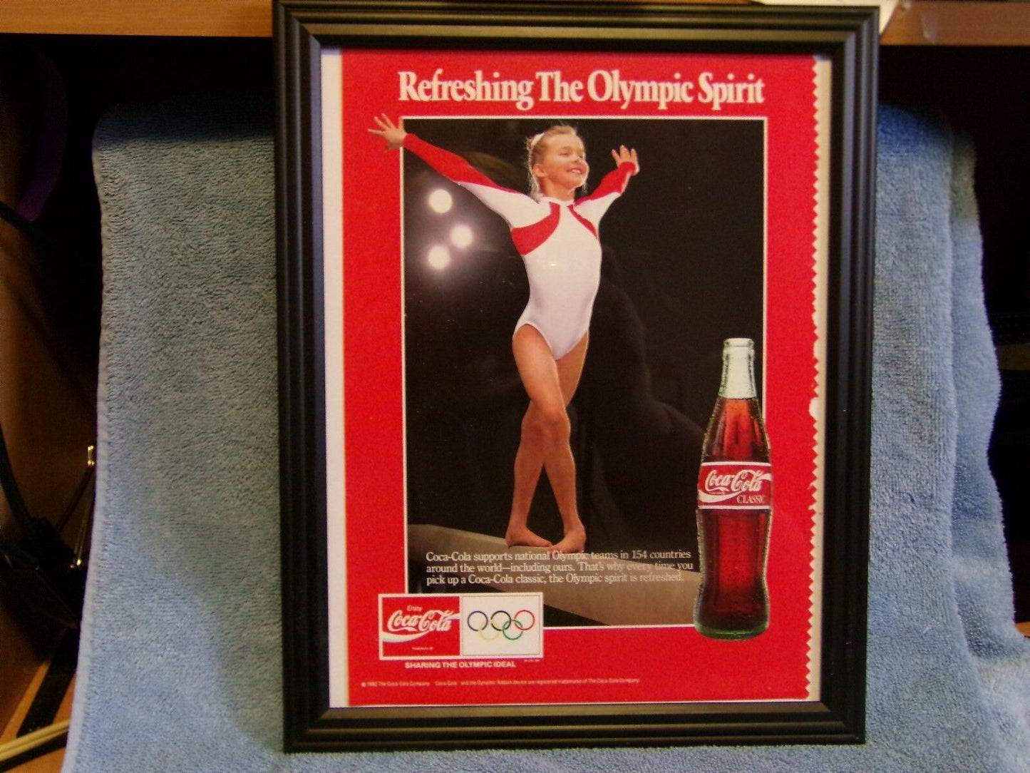COCA-COLA CLASSIC OLYMPIC SPIRIT 1992 MAGAZINE AD