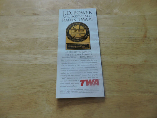 TWA Worldwide Timetable June 1 1998