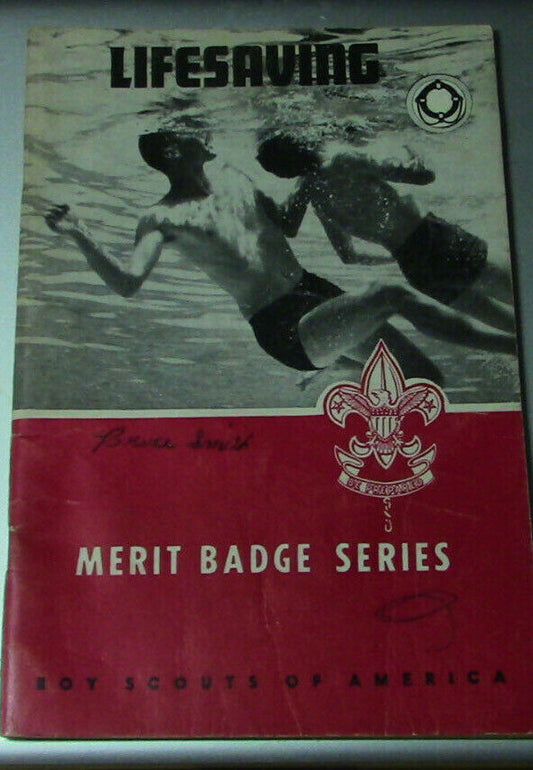 Boy's Scout Merit Badge Pamphlet "Lifesaving" 1965 Edition