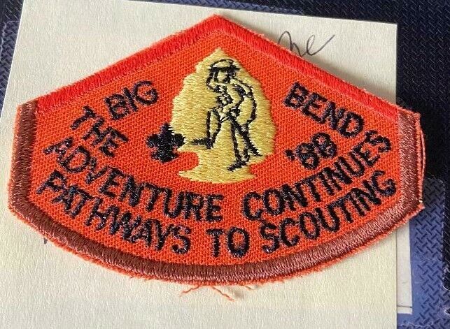 Vintage BSA : Big Bend District '88 Pathways to Scouting Patch