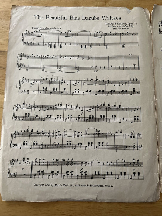 Beautiful Blue Danube Waltz Sheet Music