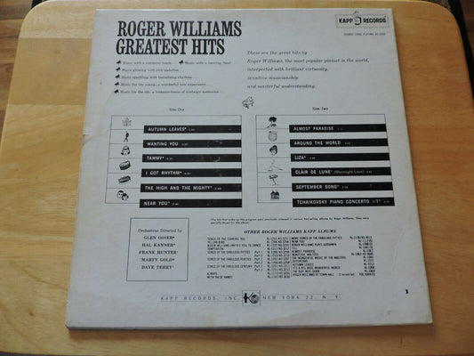 Roger Williams Greatest Hits Vinyl
