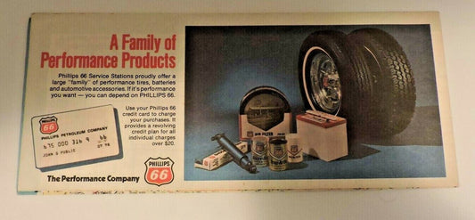 Vintage Colorado Wyoming Folding Map-Phillips 66