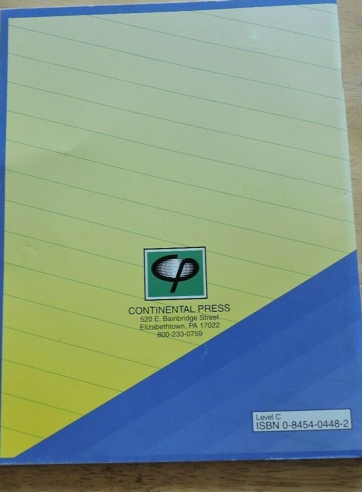 Continental Press Presents: Tables & Graphs, Level C