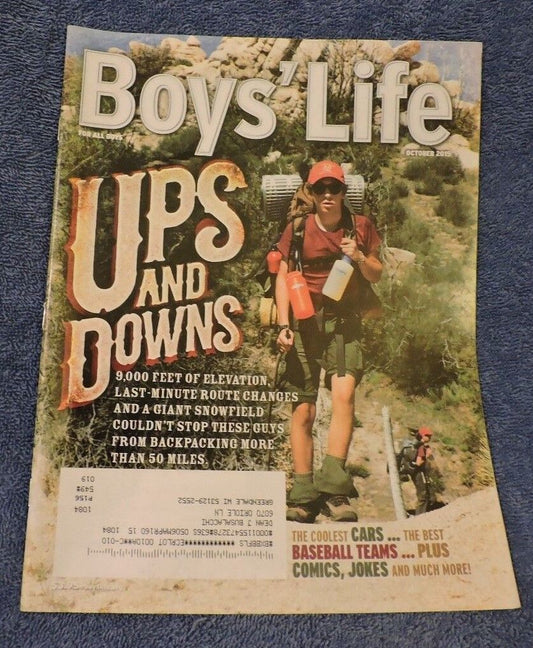 Boy's Life October 2015 Issue Features Hiking/Climbing