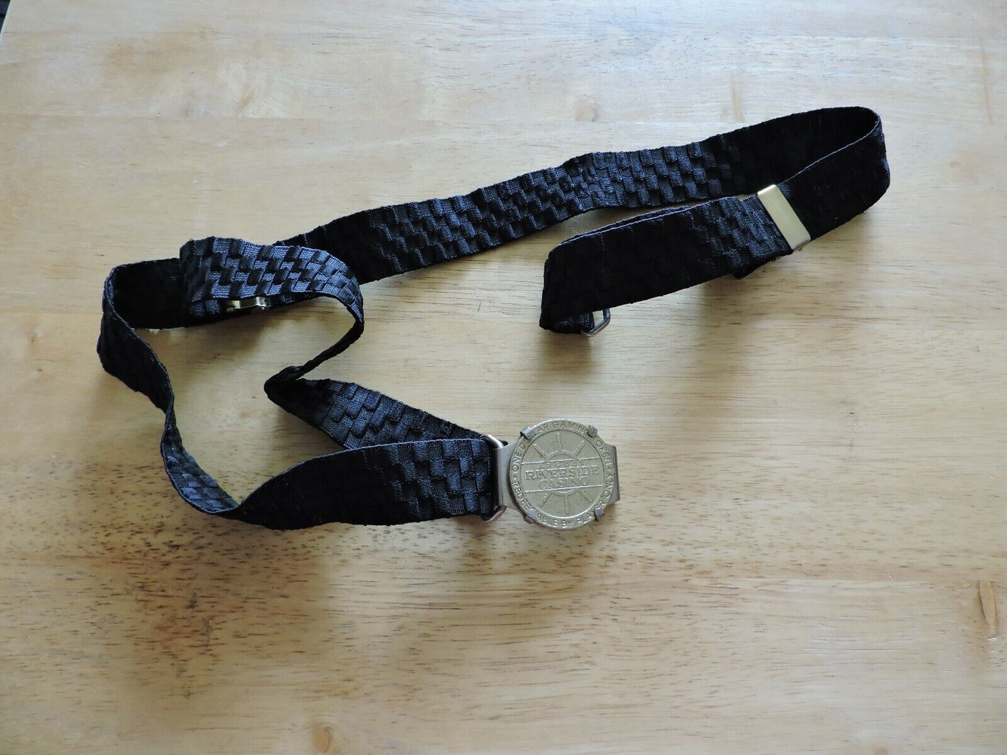 Adjustable (36" length) Belt: Argosy Casino One Dollar Coin Buckle