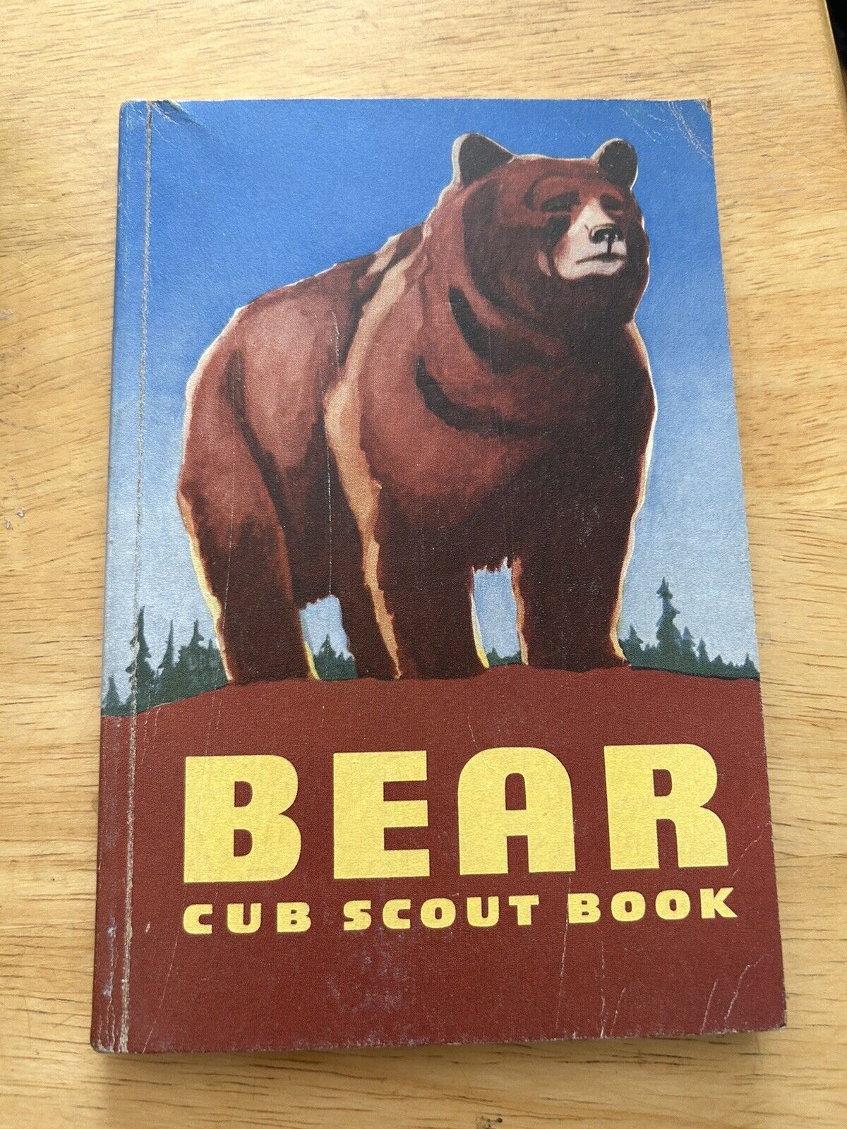 BEAR CUB SCOUT BOOK 1954 (previously owned and used)