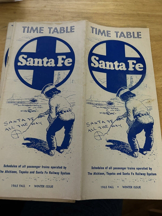 SANTA FE TIMETABLE 1963 FALL/WINTER