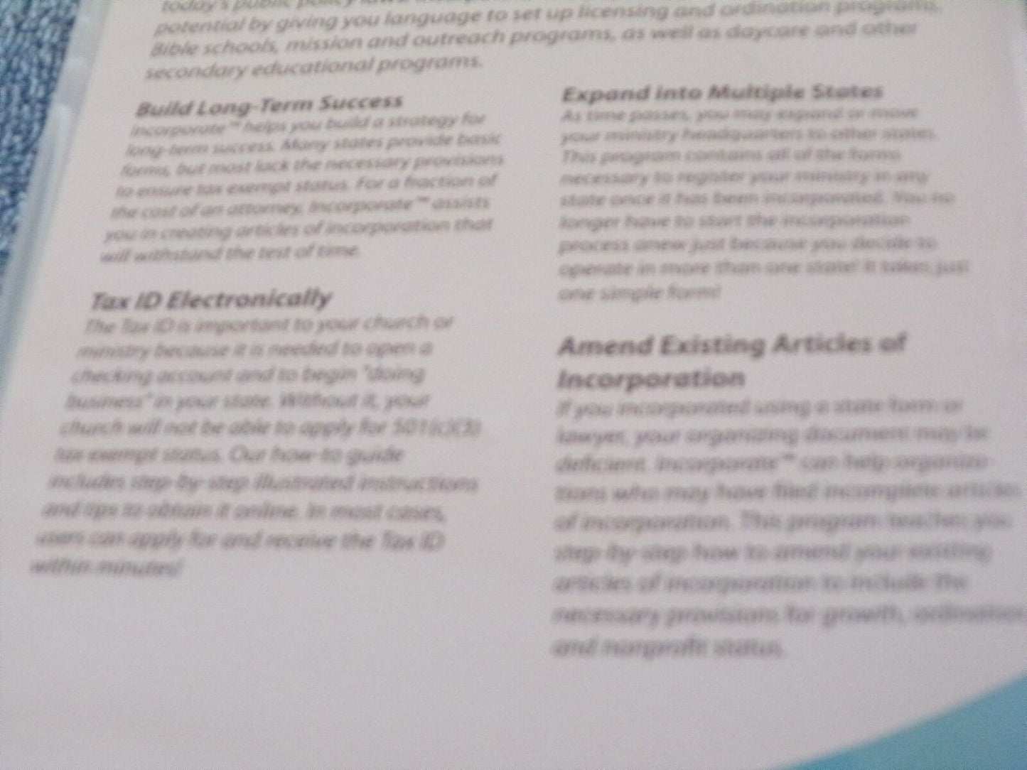 Incorporate - Church and Ministry Incorporation with Tax ID