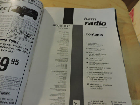 HAM RADIO MAGAZINE AUGUST 1977