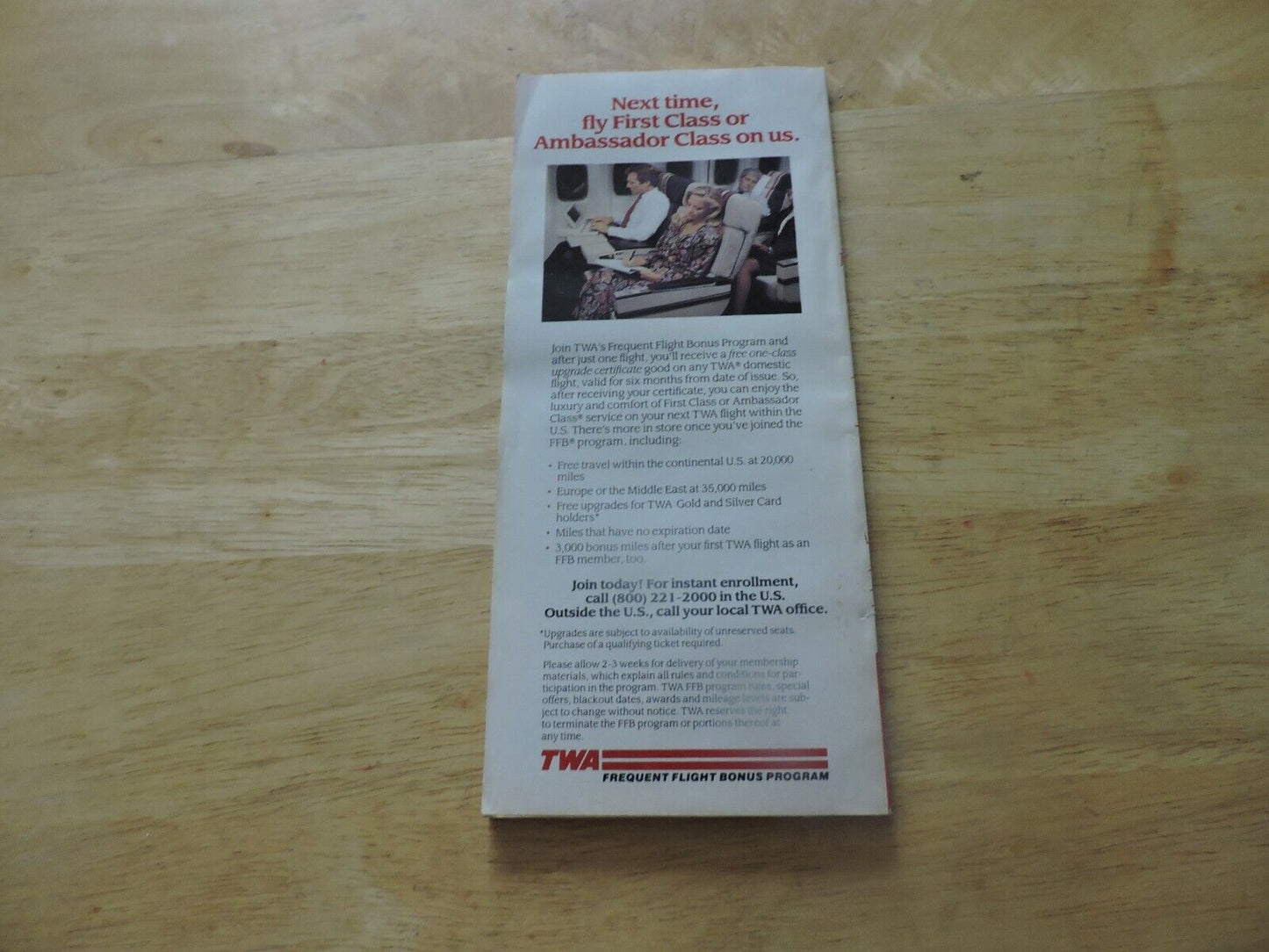 TWA Timeline Effective October 25 1992