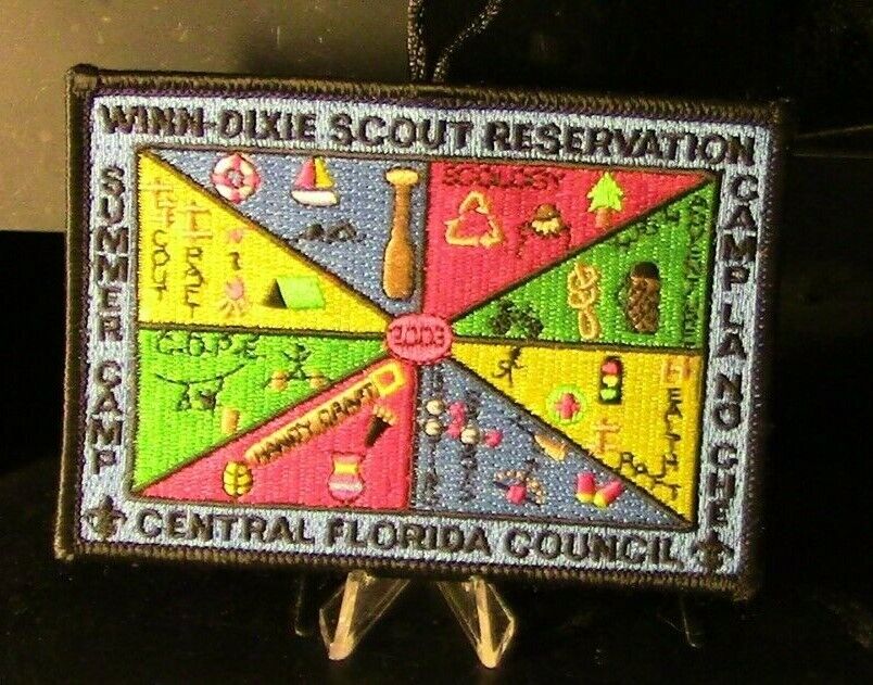 Winn-Dixie,Camp La No Chi, Central Florida Council: 2003 Blue Camp Patch
