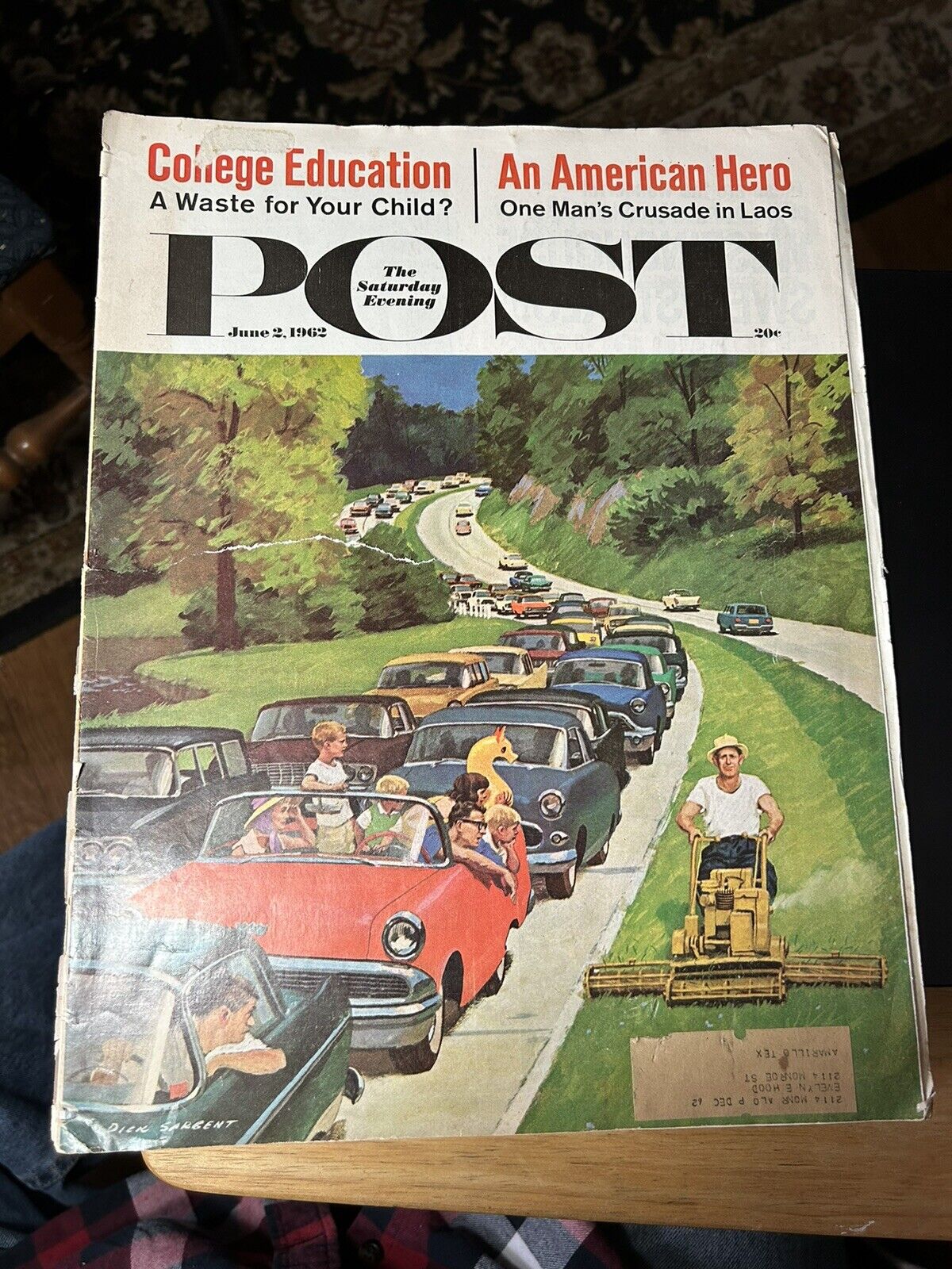 THE SATURDAY EVENING POST 6/2/1962: COLLEGE EDUCATION/AN AMERICAN HERO