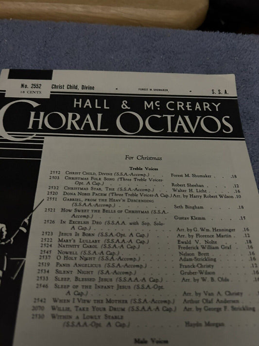 CHORAL OCTAVOS-HALL & MC CREARY: CHRIST CHILD, DIVINE 1948