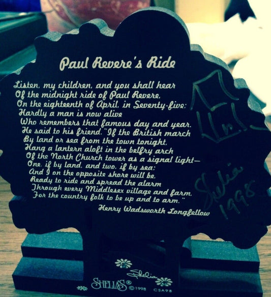 SHELIA'S PAUL REVERE'S RIDE CSA98 1998 SIGNED