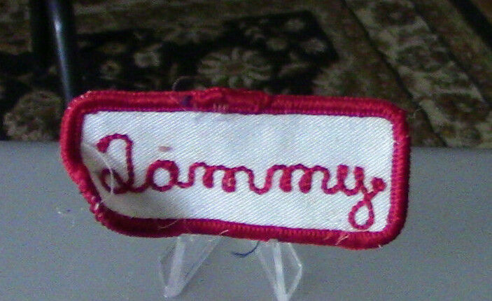 Uniform, Name Patch:TAMMY (White Background/Red Outline & Letters)