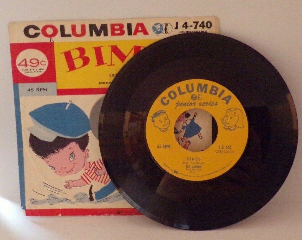 Columbia Records Presents: Bimbo and Going to Boston Childrens Record, 45 RPM