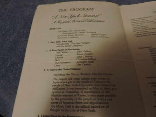 Radio City Music Hall Entertainment Center: A New York Summer (Program)
