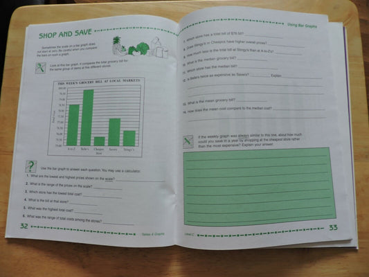 Continental Press Presents: Tables & Graphs, Level C