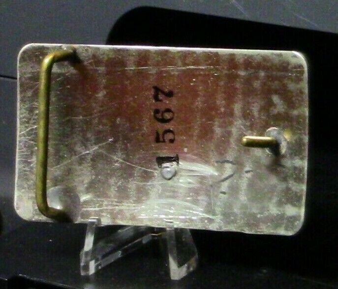 Silver Plated Dancing Couple Belt Buckle