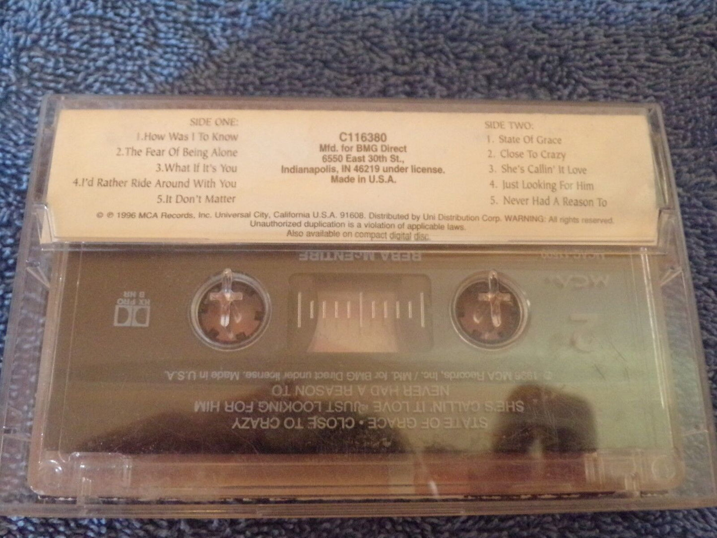 What If It's You by Reba McEntire (Cassette, Nov-1996, MCA Nashville)