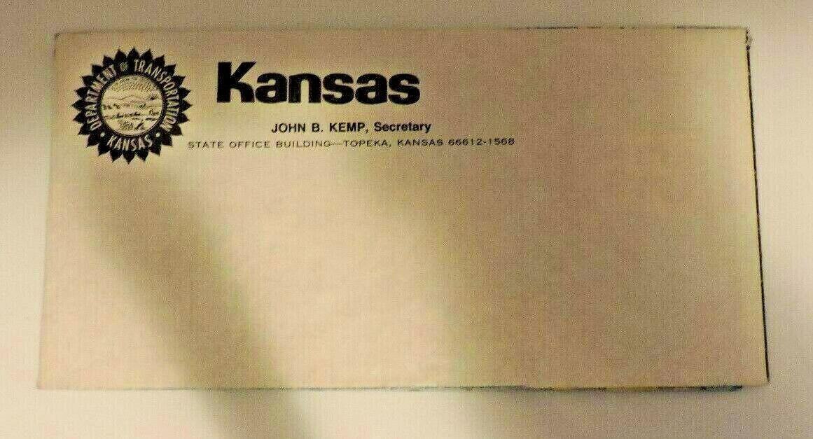 Vintage Kansas Official Transportation Folding Map
