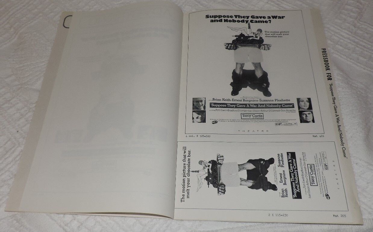 Suppose They Gave A War and Nobody Came Pressbook