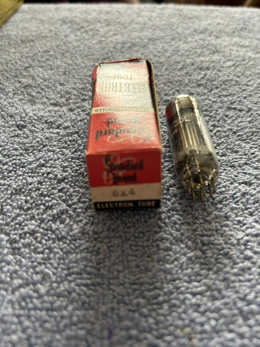 STANDARD BRAND ELECTRON RADIO/TELEVISION TUBE UNTESTED IN BOX JTI 6X4W