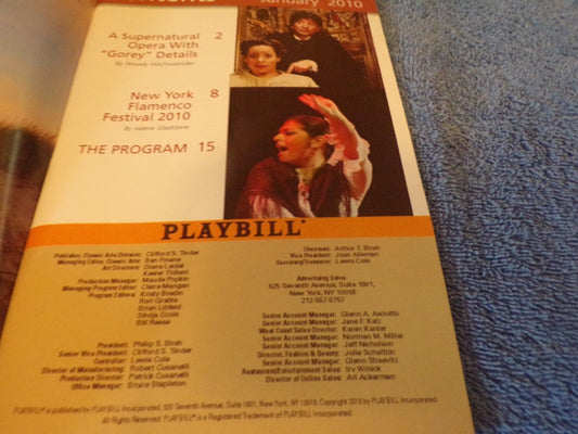 Playbill: G&S Fest (2010, NYC Broadway) Playbill Booklet
