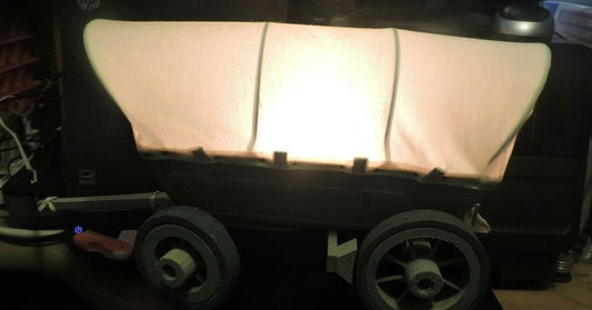 Custom Made Wooden Covered Wagon with Light