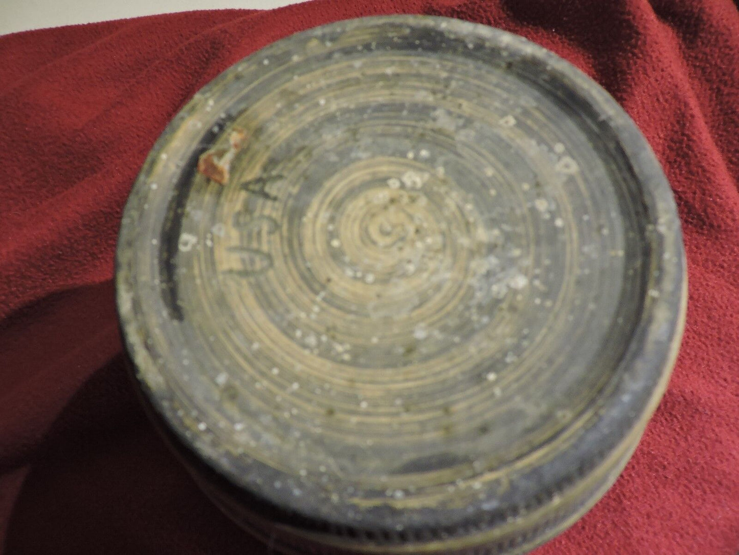 VINTAGE 7" CERAMIC Maple Syrup Barrel - Stamped USA On Bottom