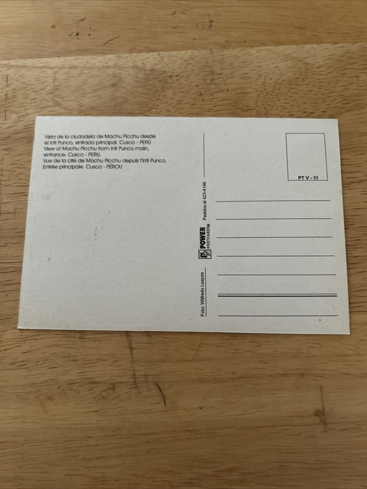 Machu Picchu Postcard