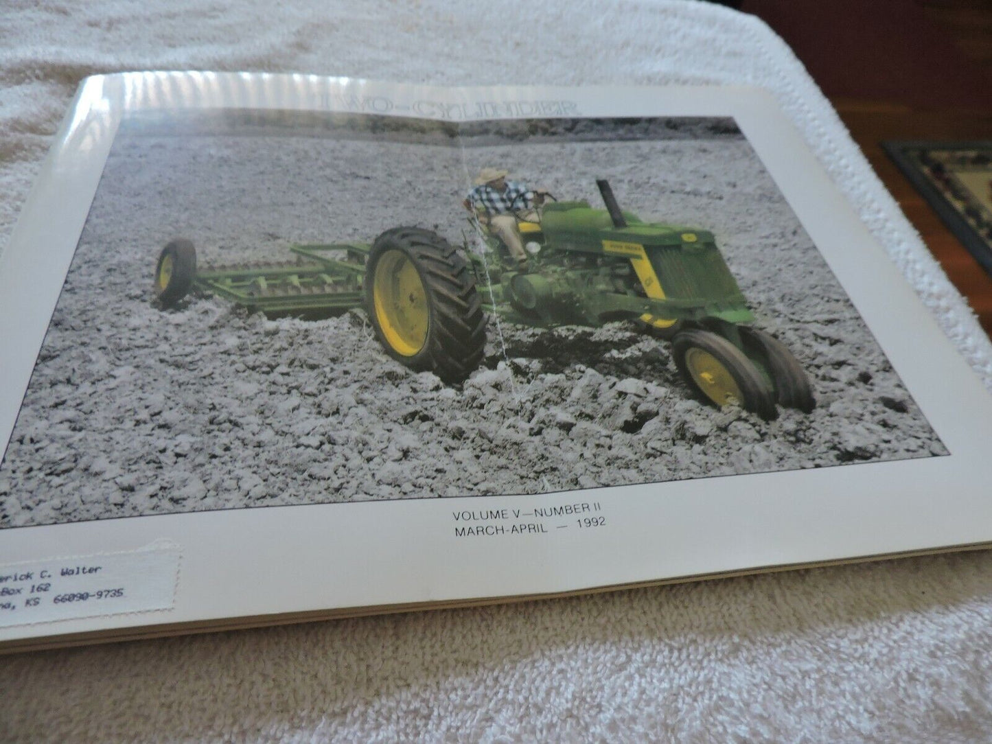 Two Cylinder Volume 5 Number 2 March-April 1992 JOHN DEERE