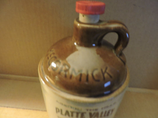 PLATTE VALLEY STRAIGHT CORN WHISKEY BOTTLE--McCORMICK DISTILLING CO. 750ML