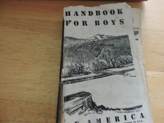BOY SCOUTS OF AMERICA HANDBOOK FOR BOYS      1958 PRINTING
