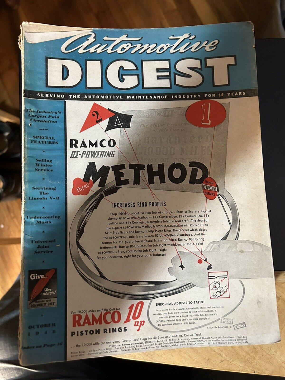 AUTOMOTIVE DIGEST MAGAZINE, DECEMBER 1948