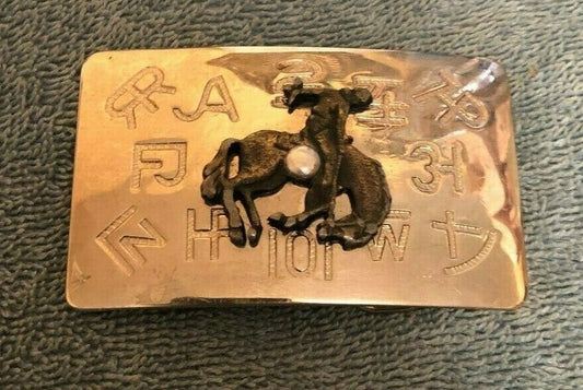 Rodeo/Broncing Horse Belt Buckle