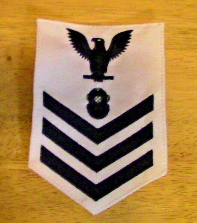1st Class Petty Officer: Navy Diver Rating Patch, Navy White Uniform
