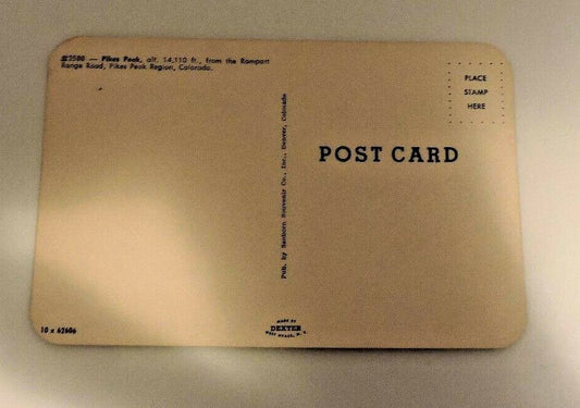 Vintage (50's) Pikes Peak Postcard (Unposted)