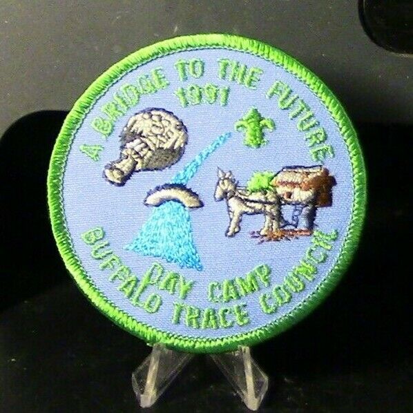Vintage BSA : Buffalo Trace Council, A Bridge to the Future, 1991 Patch