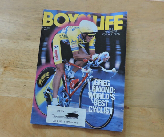 BOYS' LIFE MAGAZINE--JUNE 1990--GREG LEMOND: WORLD'S BEST CYCLIST